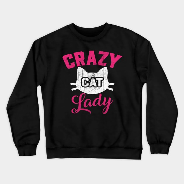 cat lady Crewneck Sweatshirt by UniqueWorld